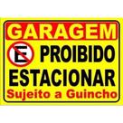 Adesivo placa aviso sinalização atenção nao estacione 15x21 cm ou 21x30cm amarela auto colante ambie