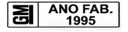 Adesivo Plaqueta Ano 1995 compatível Chevrolet 9524