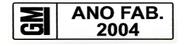 Adesivo Plaqueta Ano Fabricação Compatível GM 95-24 2004 Adesivo Plaqueta Ano Fabricação Compatível GM 95-24 2004