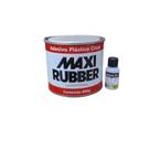 Adesivo Plástico Cinza 800g Maxi Rubber + Catalizador 9g