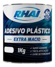 Adesivo Plástico Extra Macio Cinza Com Catalisador 1kg Rhai