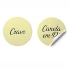Adesivo Porta Temperos Mantimentos Impermeável Rosa Branco