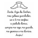 Adesivo Pra decoração de Quarto Infantil - Santo Anjo do Senhor - (60x45cm)