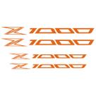 Adesivo Premium De Roda Moto Interno Kawasaki Z1000 Laranja