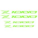 Adesivo Premium De Roda Moto Interno Kawasaki Z1000 - Verde