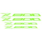 Adesivo Premium De Roda Moto Interno Kawasaki Z800 - Verde