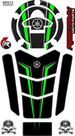 Adesivo Protetor 3d Tanque E Bocal Moto Yamaha Mt 03 Verde