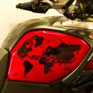 Adesivo Protetor Lateral Tanque Suzuki V Strom 1000 Mapa Adesivo Protetor Lateral Tanque Suzuki V Strom 1000 Mapa