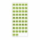 Adesivo Quadro Disjuntor Quadro De Força Verde Claro