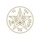Adesivo Radiônico Pentagrama - Com 12 adesivos - 5cm Feng Shui Proteção de Tudo e Todos Vinil Transparente Decoração