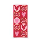 Adesivo redondo Love You 10x23cm para presente com 10 adesivos Adesivo redondo Love You 10x23cm para presente com 10 adesivos