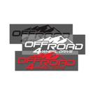 Adesivo Refletivo Impermeável Para Carro Off-Road 4x4 - Decalque De Modificação Para Carroceria 4WD