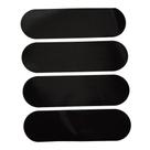 Adesivo Refletivo Para Capacetes Preto Kit 4 Unidades Moto