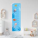 Adesivo Régua de Crescimento Infantil Fundo do Mar 133 x 40CM
