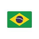 Adesivo resinado bandeira brasil decoração moto carro parede casa 6x4 cm