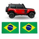 Adesivo Resinado Bandeira Brasil para Troller (2un) Adesivo Resinado Bandeira Brasil para Troller (2un)