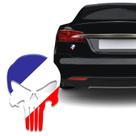 Adesivo Resinado Caveira O Justiceiro França Carro Moto