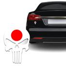 Adesivo Resinado Caveira O Justiceiro Japão Carro Moto