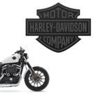 Adesivo Resinado Harley Davidson Resinado Unitário Preto