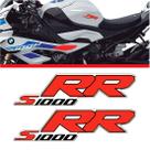 Adesivo Resinado RR S1000 Par Moto BMW Lateral Tanque 3D Top Adesivo Resinado RR S1000 Par Moto BMW Lateral Tanque 3D Top