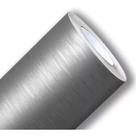Adesivo Revestimento Vinil Aço Escovado Grafite Inox Texturizado Premium Geladeira Móveis 7,5mX50cm