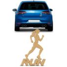 Adesivo Run Corredora 70mm Dourado