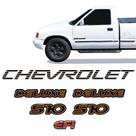 Adesivo S10 Deluxe 1995 Efi E Faixa Chevrolet Traseira Preto