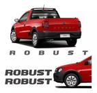 Adesivo Saveiro Robust Kit Faixas Laterais E Tampa Grafite