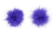 Adesivo seios pluminhas roxo