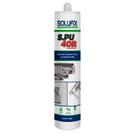 Adesivo Selante Silicone Híbrido 400g Solufix S.PU40R Preto