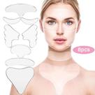 Adesivo Silicone Anti-Rugas 8 Pçs Rosto Testa Busto Pescoço
