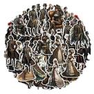 Adesivo Steampunk Character em vinil impermeável 48 unidades/lote