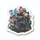 Adesivo Sticker Vinil Impermeável God of War Adesivo Sticker Vinil Impermeável God of War