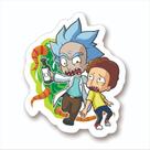 Adesivo Sticker Vinil Impermeável Rick and Morty