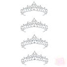 Adesivo Strass - Tiara Coroa Prata II