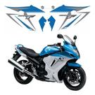 Adesivo Suzuki Gsx 650f 2012 Azul E Prata Kit Faixa