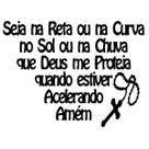 Adesivo Tanque Moto Frase Seja Na Reta ou Na Curva - Preto Adesivo Tanque Moto Frase Seja Na Reta ou Na Curva - Preto