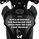 Adesivo Tanque Moto Personalizado Frase Motivacional Branco