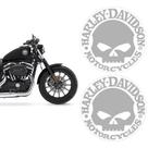 Adesivo Tanque P/ Harley Davidson Cycles Prata Genérico