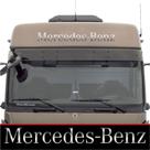 Adesivo Testeira Mercedes Benz Quebra Sol Caminhão PLOTADO