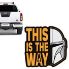 Adesivo This Is The Way Mandalorian Laranja Genérico