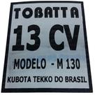 Adesivo Tobatta 13cv Modelo M130