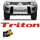 Adesivo Triton L200 2011/2012 Overbumper Vermelho Refletivo