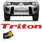 Adesivo Triton L200 2011/2012 Overbumper Vermelho Refletivo