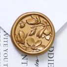 Adesivo UNIQOOO Wax Seal Magnolia, 50 unidades de ouro antigo Adesivo UNIQOOO Wax Seal Magnolia, 50 unidades de ouro antigo