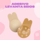 Adesivo Up Push Sutiã Fita Levanta e Modela Seios Com Conforto Decote V Efeito Silicone De Forma Invisível Reutilizável Não alérgico Cor Bege