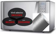 Adesivo Vinil Aço Escovado Envelopa Microondas móveis 2m X1m Adesivo Vinil Aço Escovado Envelopa Microondas móveis 2m X1m
