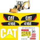 Adesivo Vinil Caterpillar 416E Compatível Máquinas Pesadas