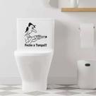 Adesivo Vinil Decorativo Tampa de Vaso Sanitário feche a tampa