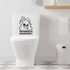 Adesivo Vinil Decorativo Tampa de Vaso Sanitário Não esqueça de dar descarga Adesivo Vinil Decorativo Tampa de Vaso Sanitário Não esqueça de dar descarga